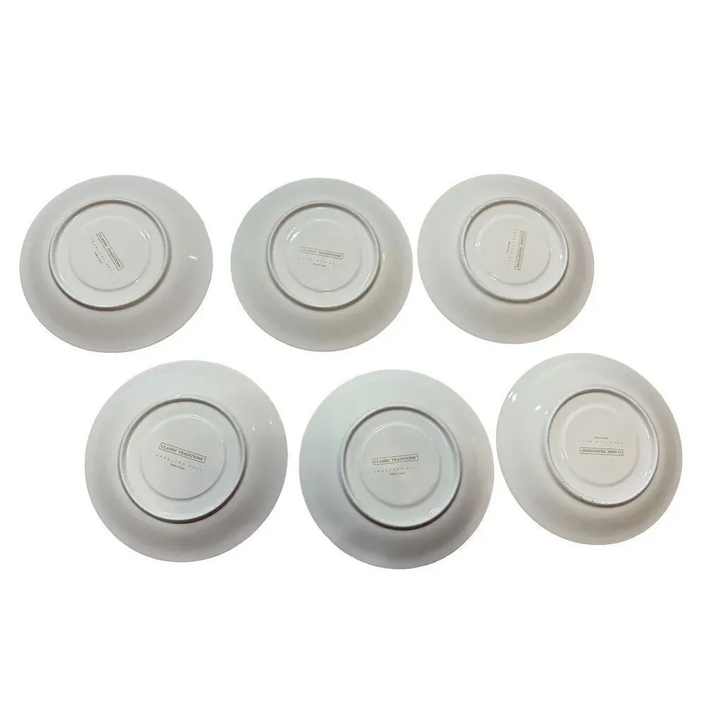 Charlton Hall Classic Traditions Christmas - Set of 4 Saucers‎ Vintage